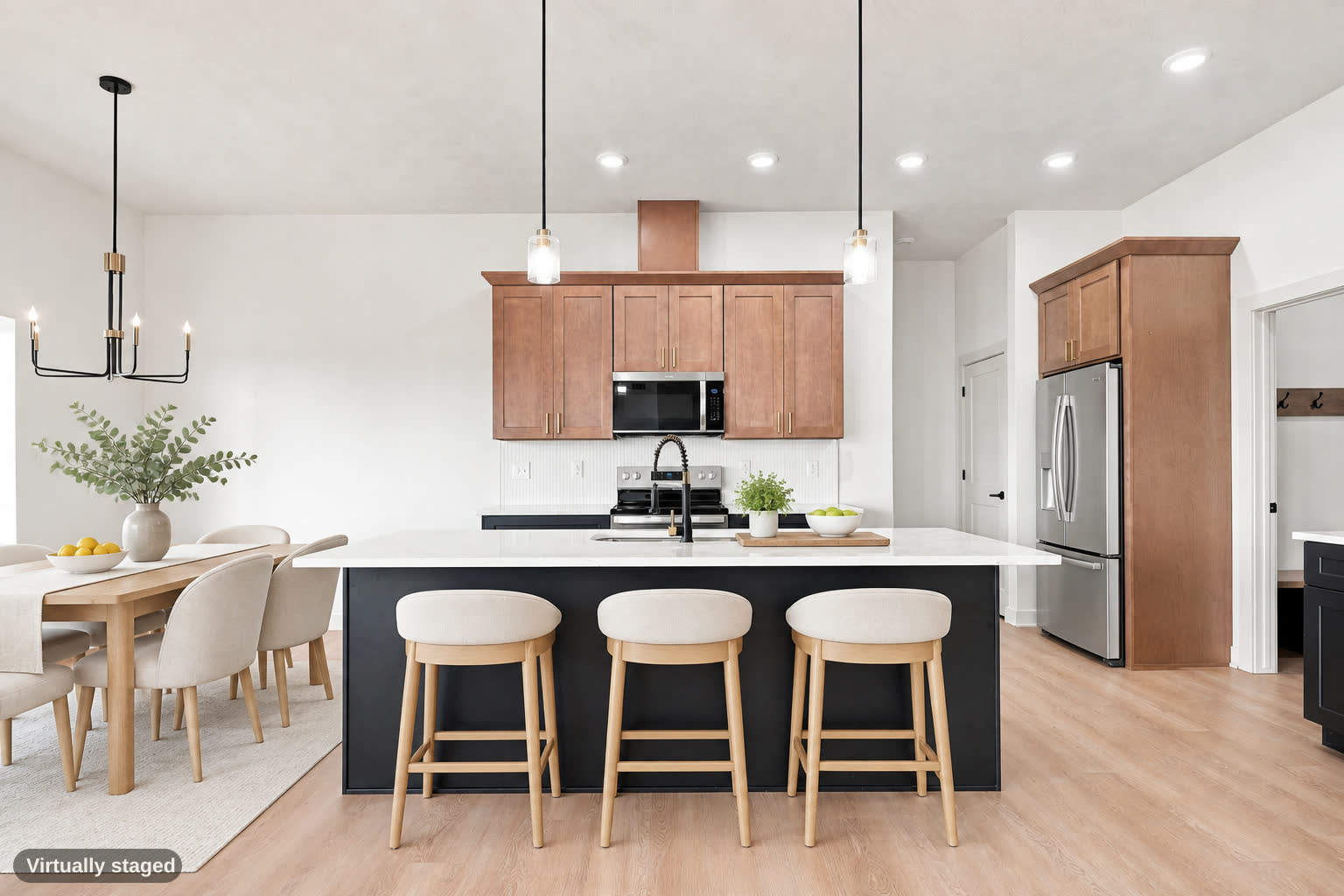Kitchen, dining